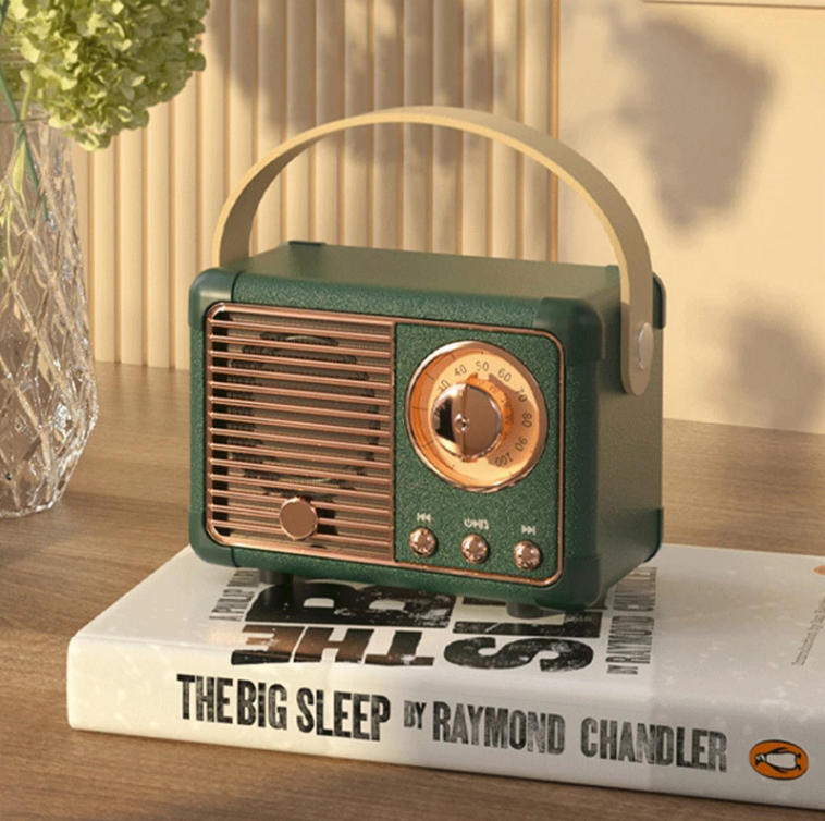 Compact Retro Bluetooth Portable Speaker System - Luxicro