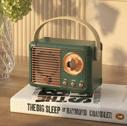 Compact Retro Bluetooth Portable Speaker System - Luxicro