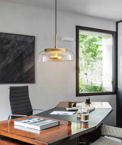 Contemporary Glass LED Hanging Light Fixture - Luxicro