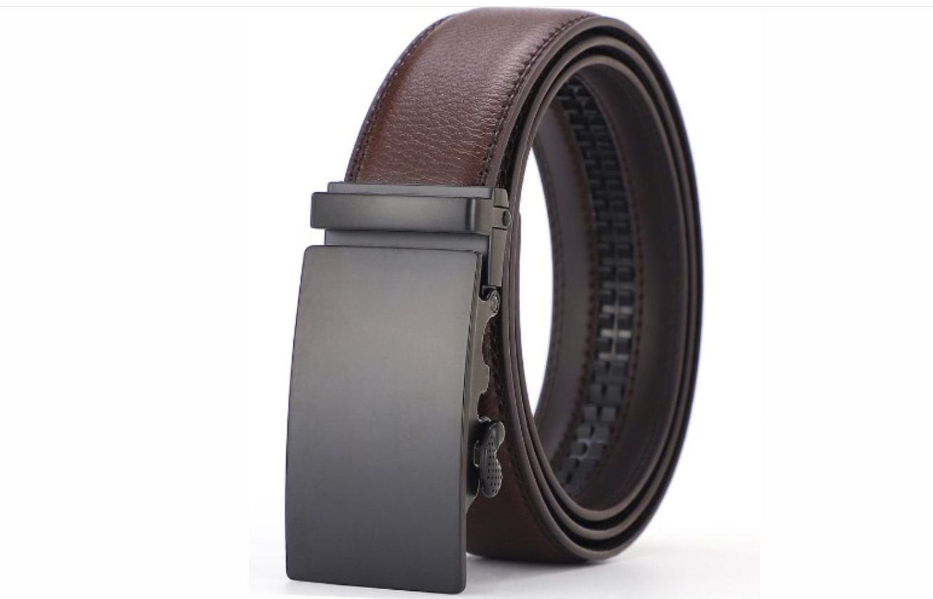 High Quality Leather Belt - Adjustable Buckle for Men