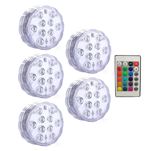Colorful Remote Control Pool Lights LED Underwater Lamp - Luxicro