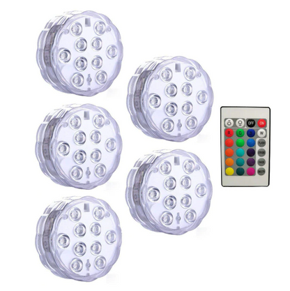 Colorful Remote Control Pool Lights LED Underwater Lamp - Luxicro