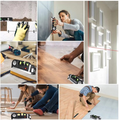 4-in-1 Digital Laser Level Tool for Accurate Measurements