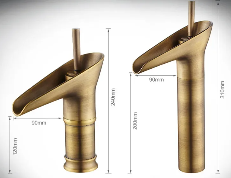 Stylish Bronze One Handle Bath Sink Faucet