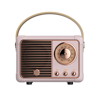 Compact Retro Bluetooth Portable Speaker System