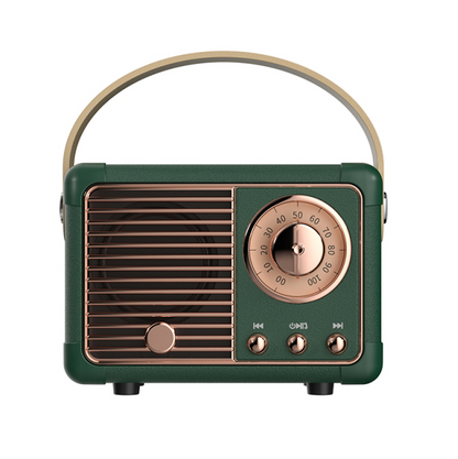 Compact Retro Bluetooth Portable Speaker System