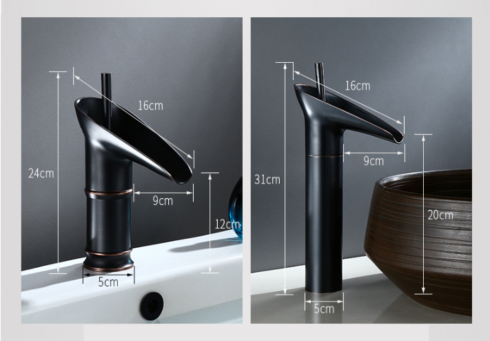 Stylish Bronze One Handle Bath Sink Faucet