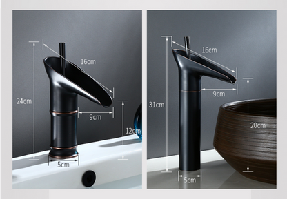 Stylish Bronze One Handle Bath Sink Faucet