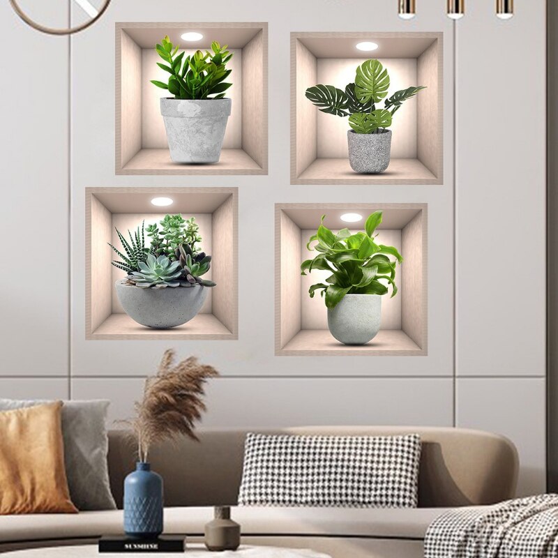 Decorative Indoor Plant Wall Stickers