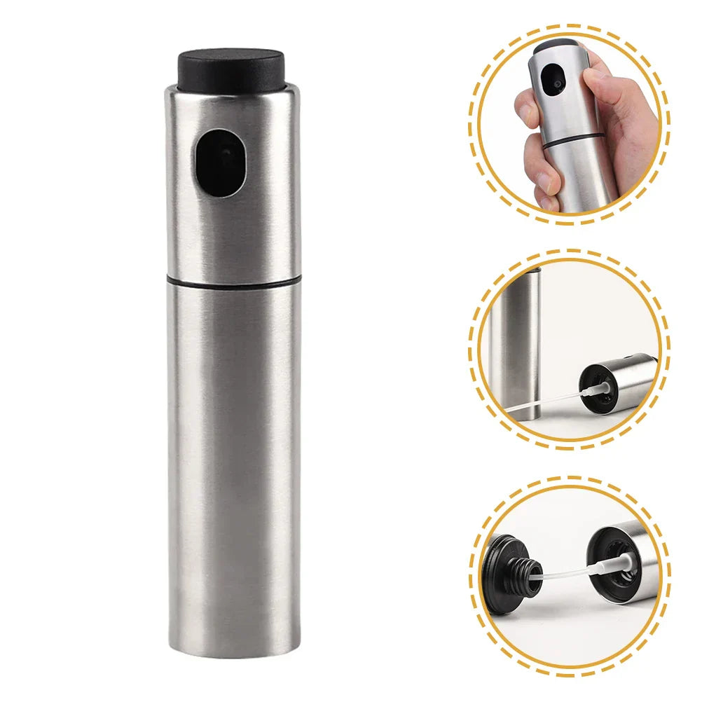 Premium Oil Spray Bottle 100ml Stainless Steel