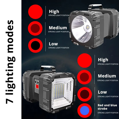 Compact Outdoor LED Floodlight 40W Waterproof Rechargeable