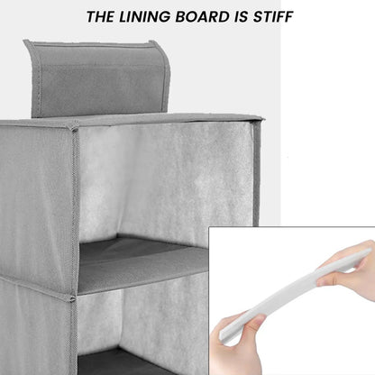 Foldable Closet Shelf Storage Organizer Unit