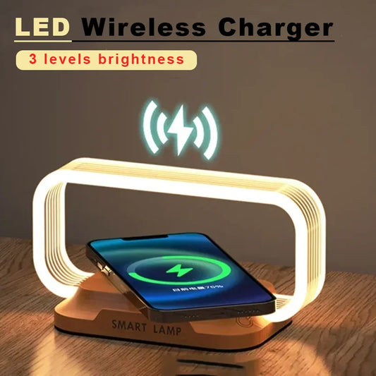 Adjustable Bright LED Table Lamp with Built-in Charger - Luxicro