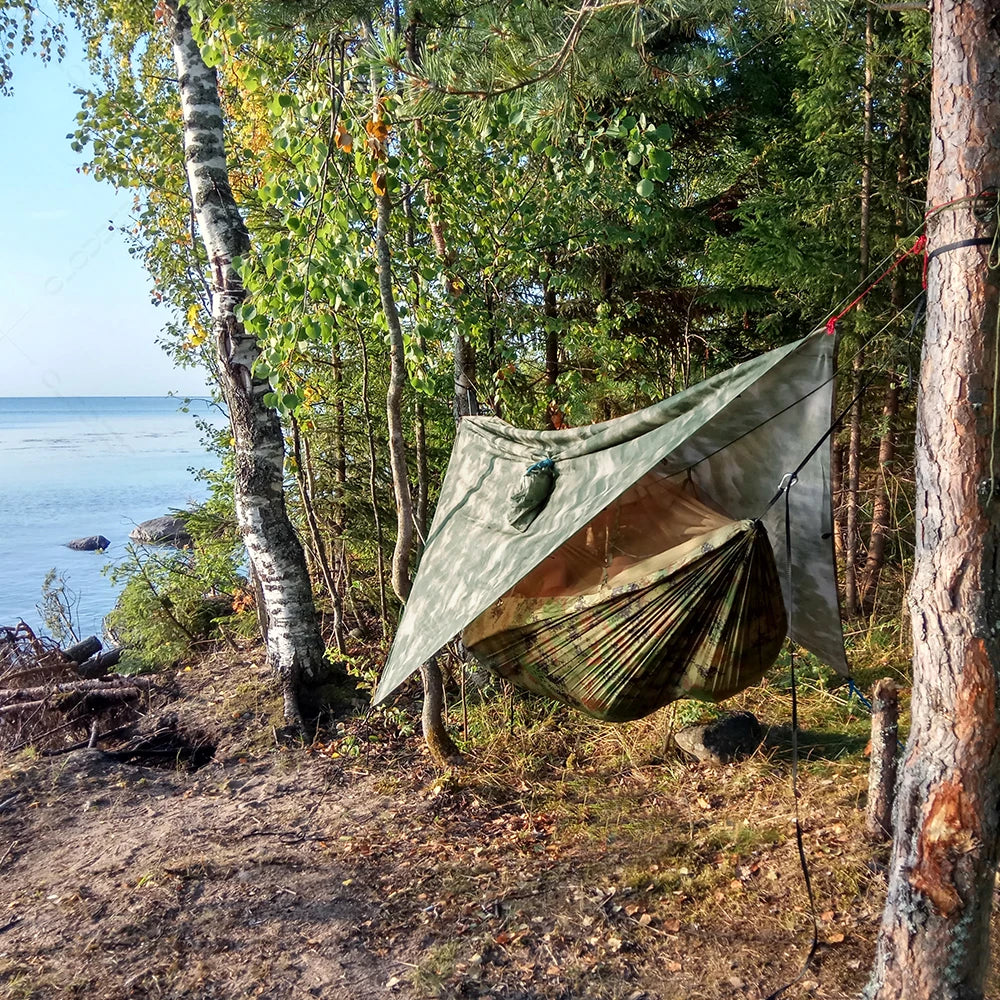 Lightweight Waterproof Camping Hammock with Bug Net