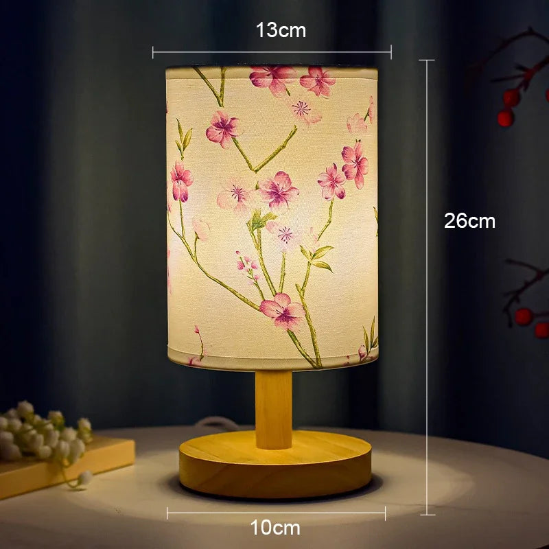 Classic Asian Style Table Light with Dimmer