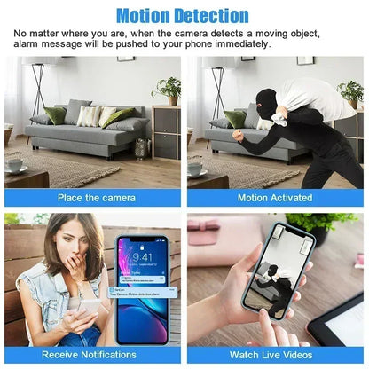 Compact WiFi Motion Sensor Mini Security Camera