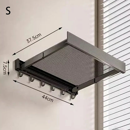 Compact Folding Towel Storage Rack