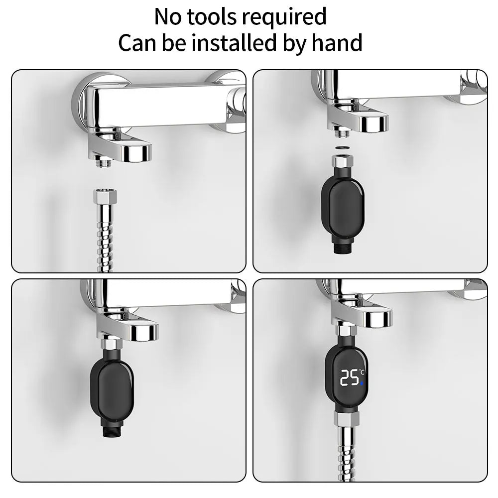 Accurate Water Temperature Digital Shower Gauge