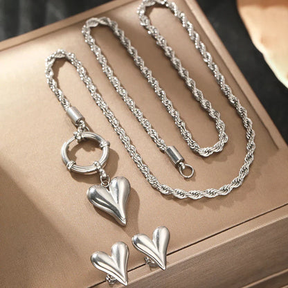 Fashionable Anchor Heart Jewelry Set