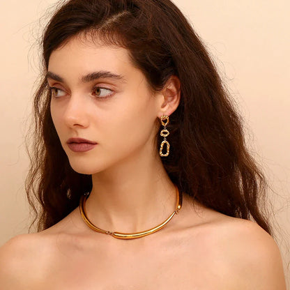 Trendy Long Feather Tassel Earrings