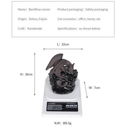 Decorative Dragon Figurine Incense Holder for Home