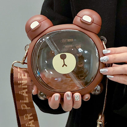 Big Cute Bear Insulated Water Bottle