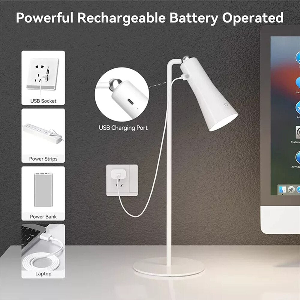 Bright Adjustable Rechargeable Office Lamp