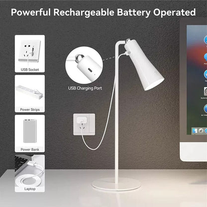 Bright Adjustable Rechargeable Office Lamp