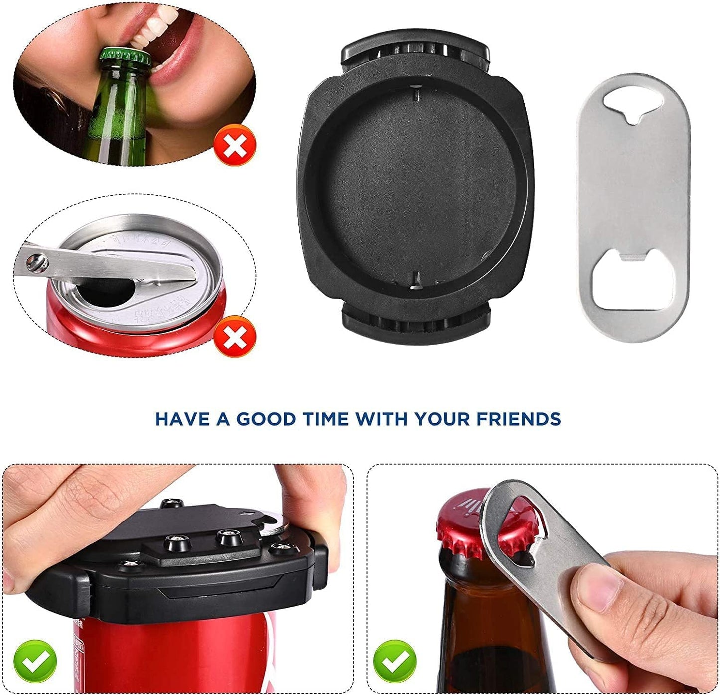 2-in-1 Easy Use Bottle Can Opener