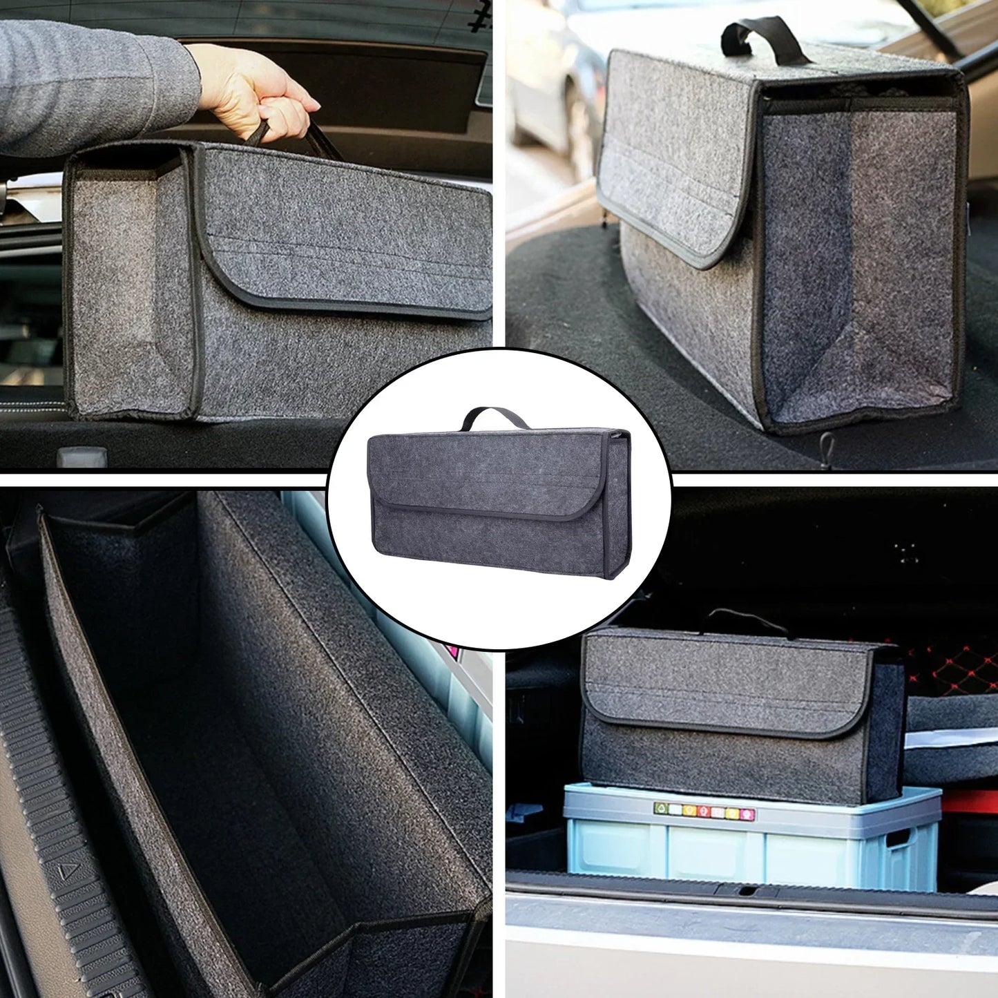 Durable Folding Storage Bag with Handle and Strap