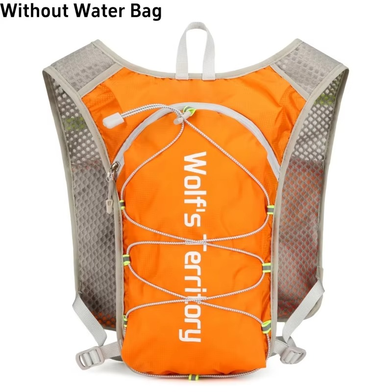 Breathable Athletic Hydration Vest With Reflective Belt