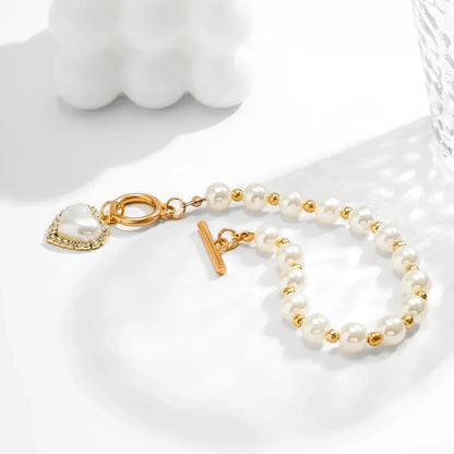 Elegant Crystal Heart Bangle Jewelry