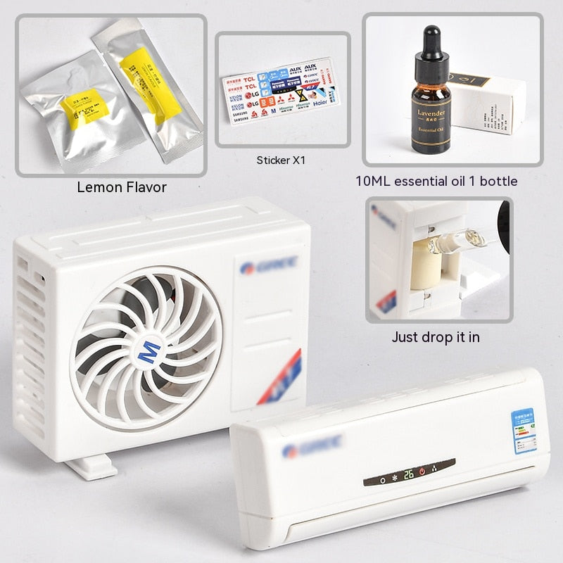 Compact Solar Powered Car Air Freshener Decor - Luxicro