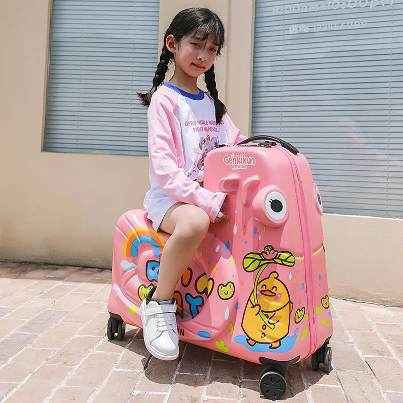 Colorful Kids Rolling Suitcase