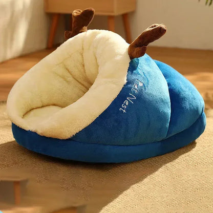Cozy Fleece Dog Mattress | Portable Pet Warm Hut