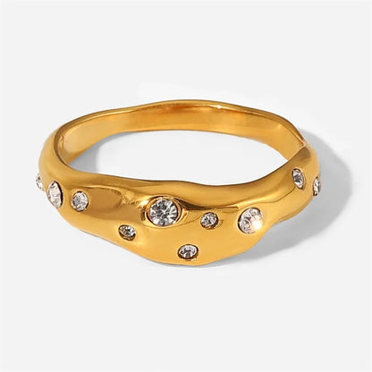Elegant Diamond 14k Gold Wedding Ring