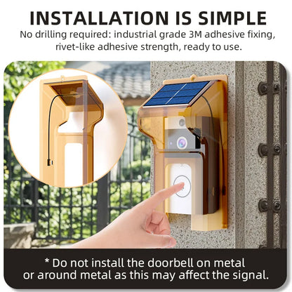 Battery Free Outdoor Wi-Fi Security Doorbell Camera