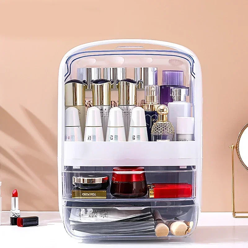 Compact Travel Makeup Case - Small Cosmetic Storage Box