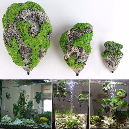 Vibrant Ocean Stone Tank Decor