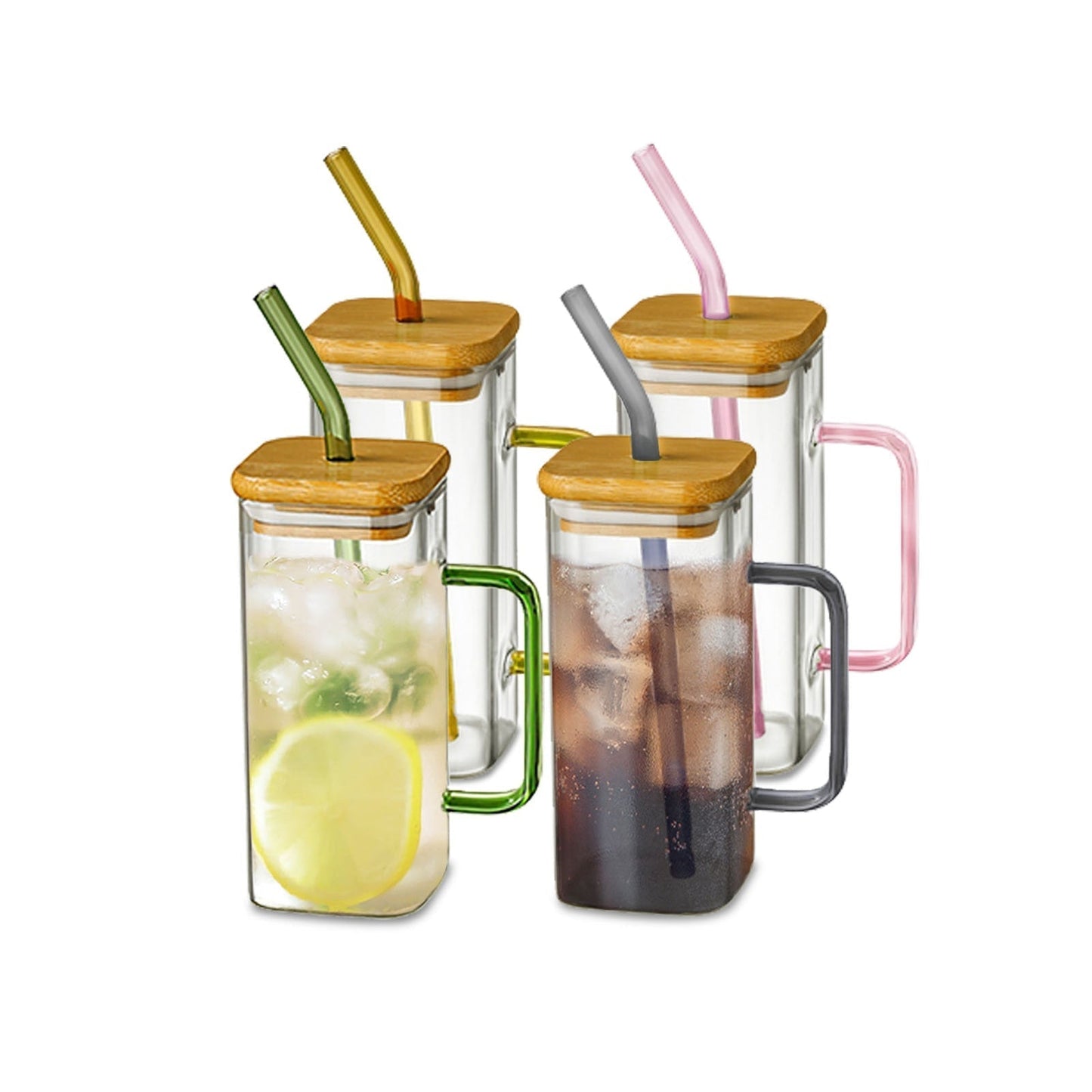 Big Capacity Square Mug with Sipper Lid