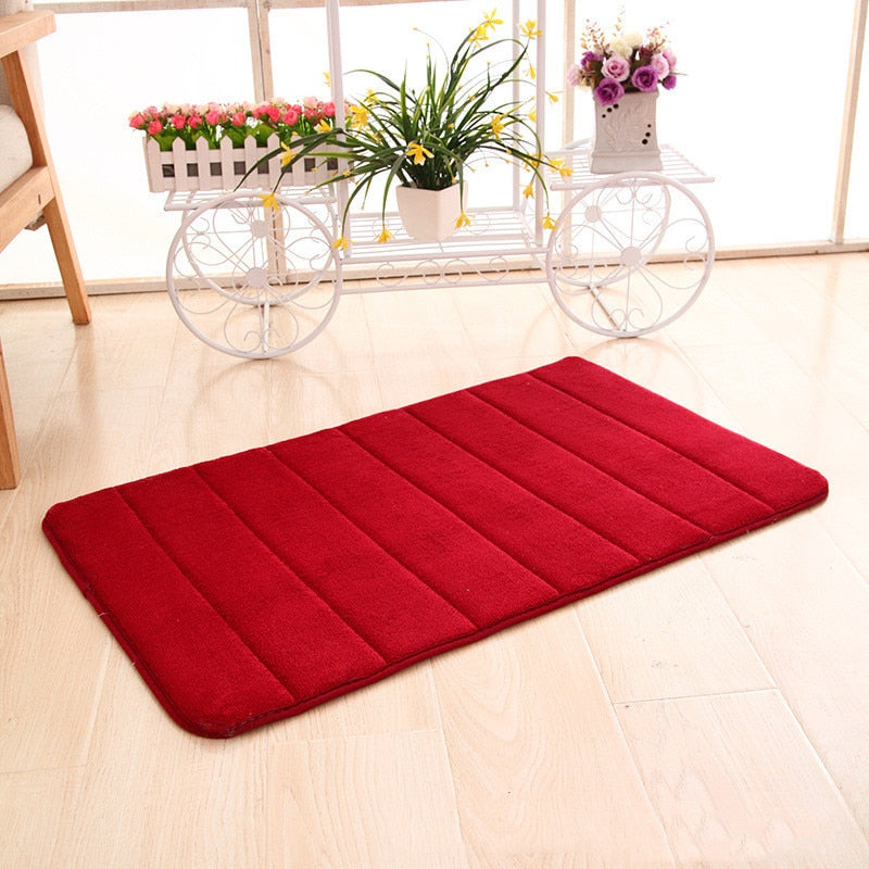 Soft Memory Foam Bathroom Mat with Non Slip Base