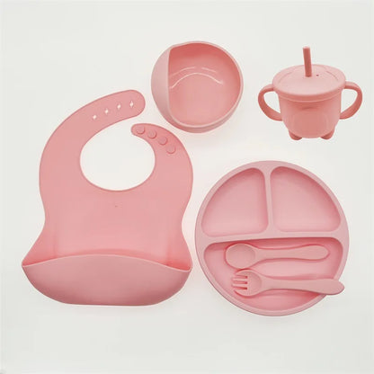 Baby Safe 8pc Suction Plate Bowl Spoon Set