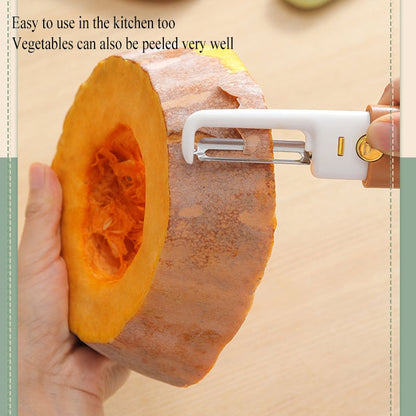 Compact 3 in 1 Pocket Peeler Knife
