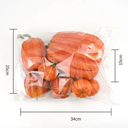 Autumn Decor Pumpkin Set 7-Piece Artificial Gourds