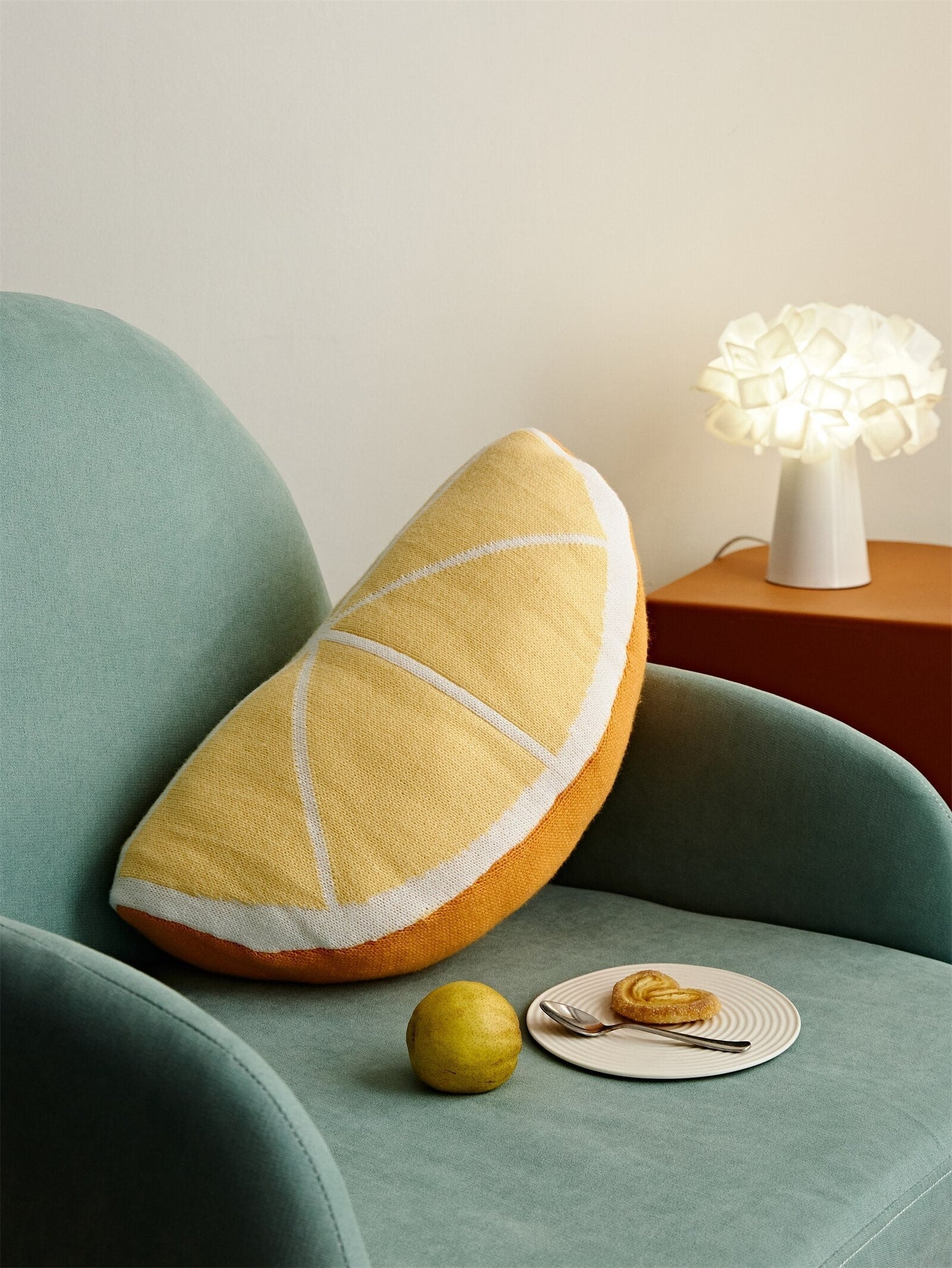 Colorful Fruit Throw Pillow