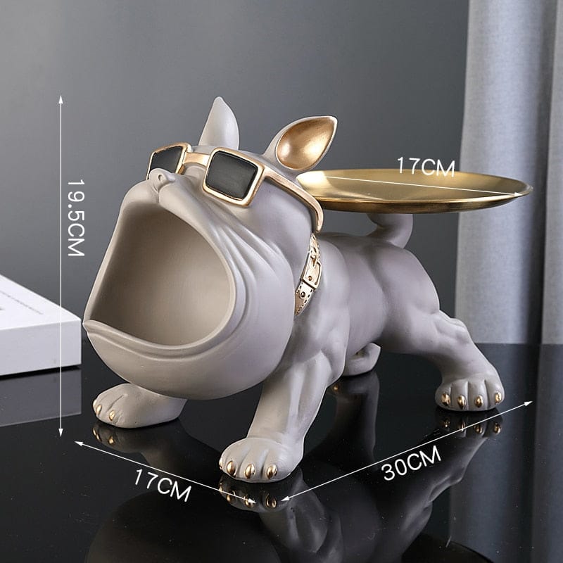 Cozy Bulldog Figurine Lamp