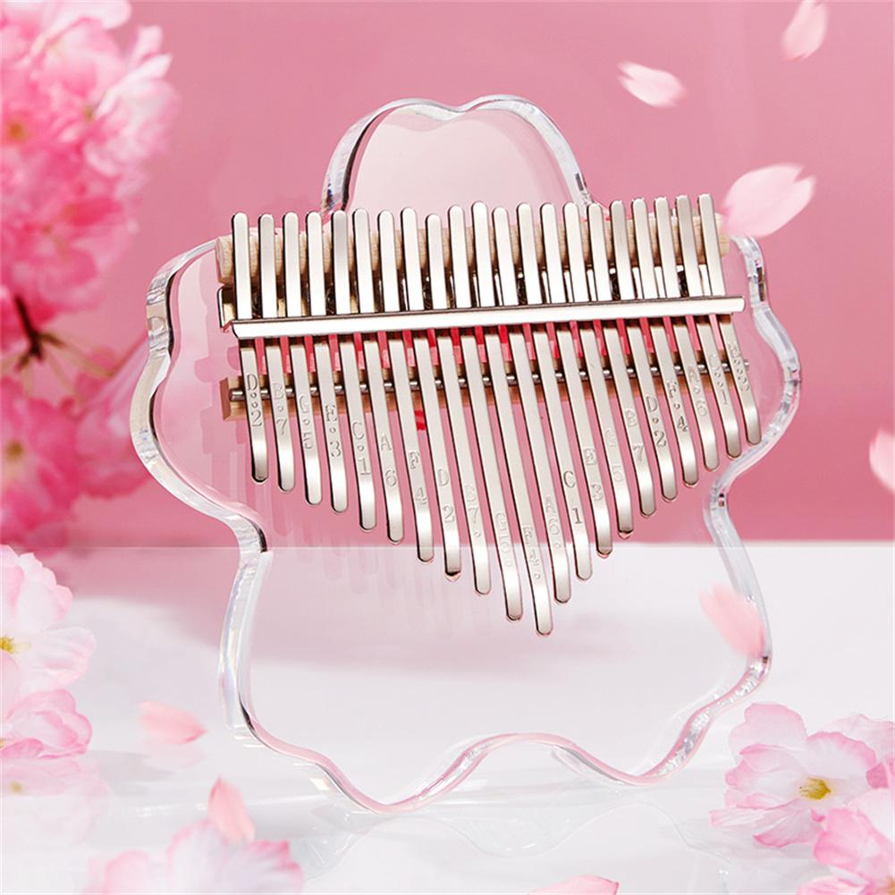 Vibrant Pink Mini Kalimba Instrument