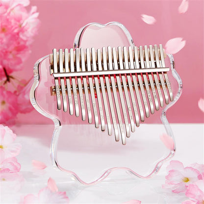 Vibrant Pink Mini Kalimba Instrument