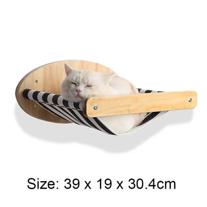 Compact Wall Mount Cat Tower Scratching Post Set