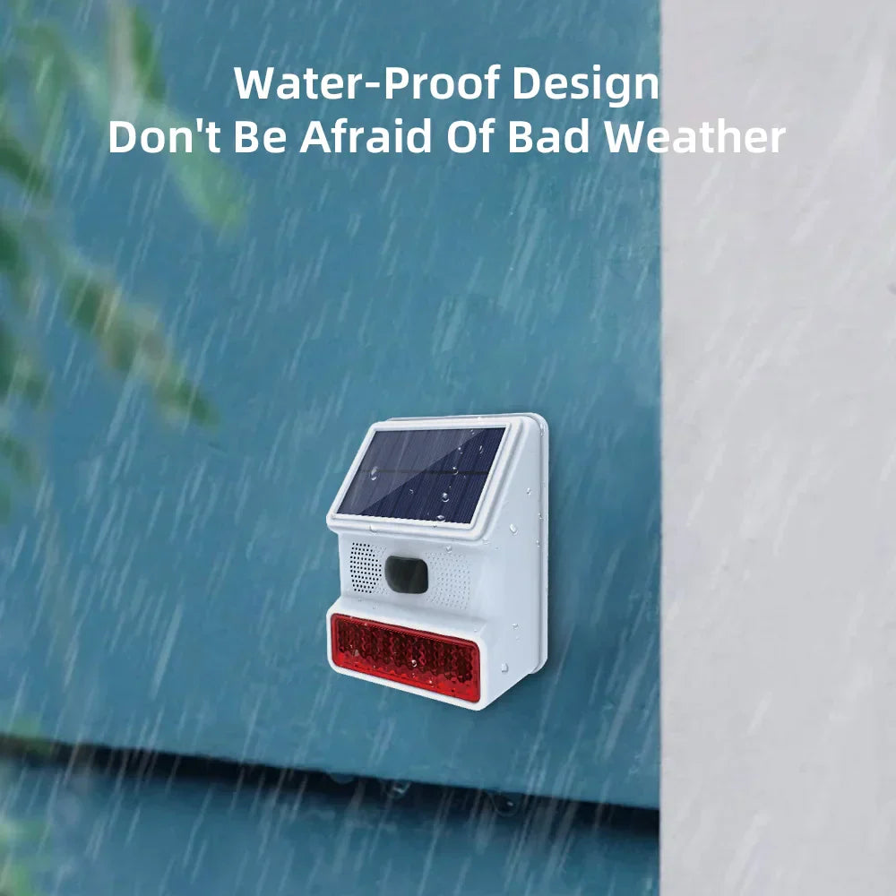 Outdoor Motion Sensor Alarm Siren System
